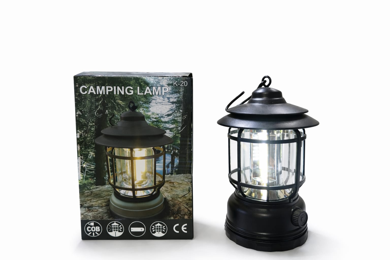 LED-Campinglaterne im Vintage-Design